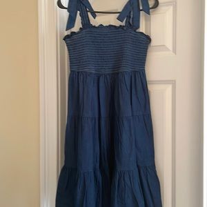 Denim sleeveless dress by rebellion